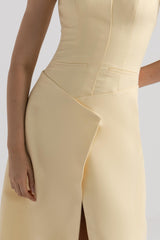 Lumen Halter Midi Dress