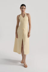 Lumen Halter Midi Dress