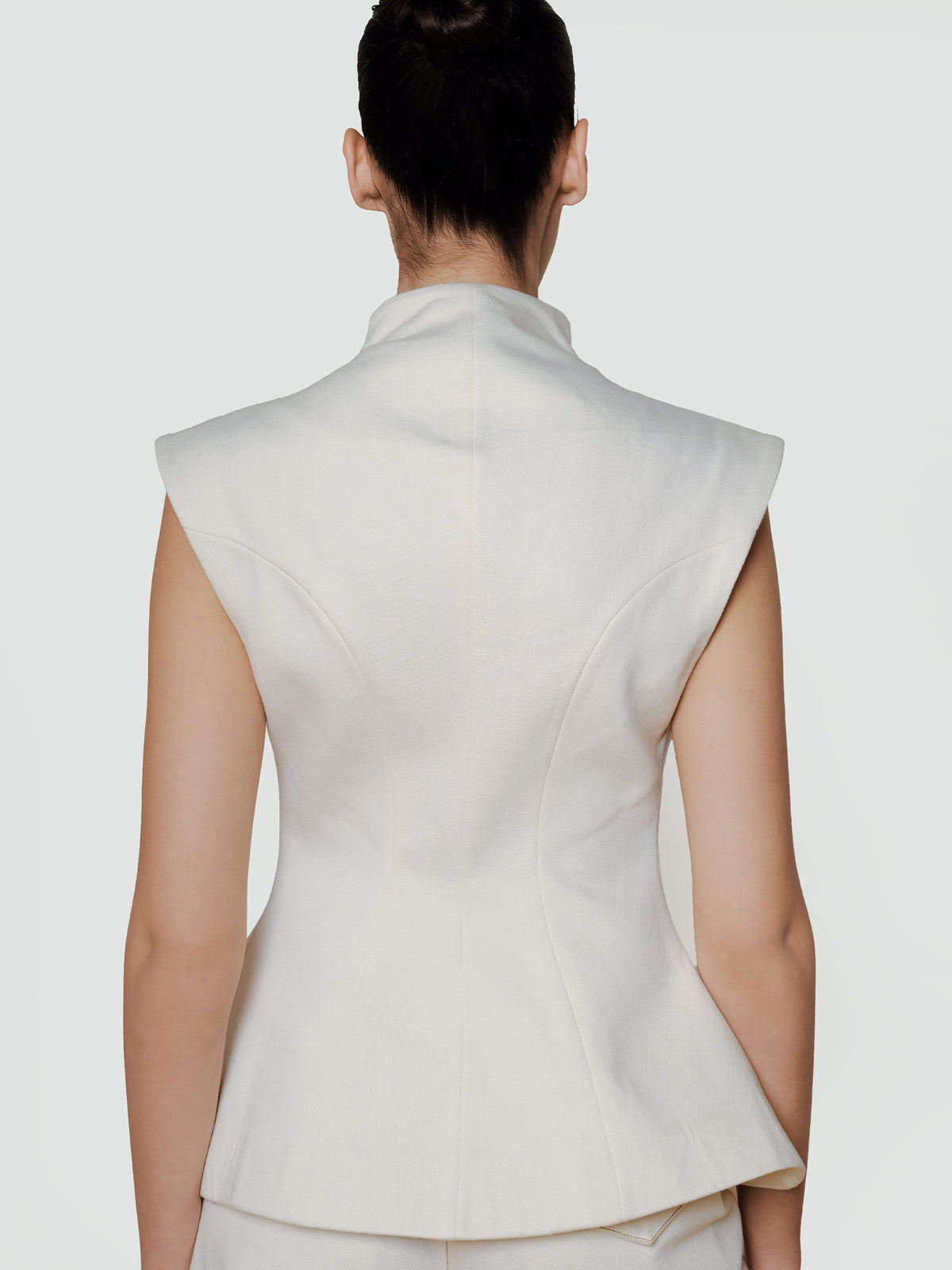 LUME WHITE DENIM VEST