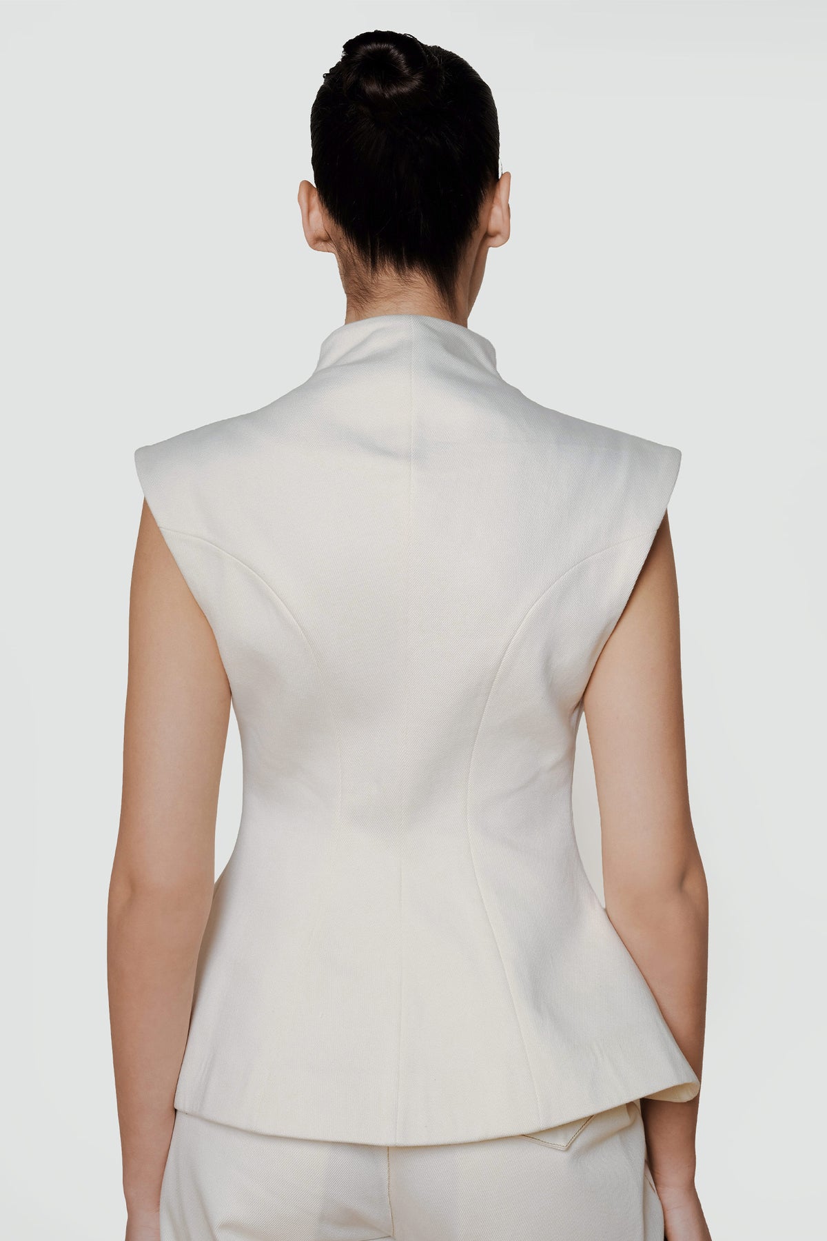 LUME WHITE DENIM VEST