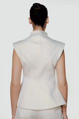 LUME WHITE DENIM VEST