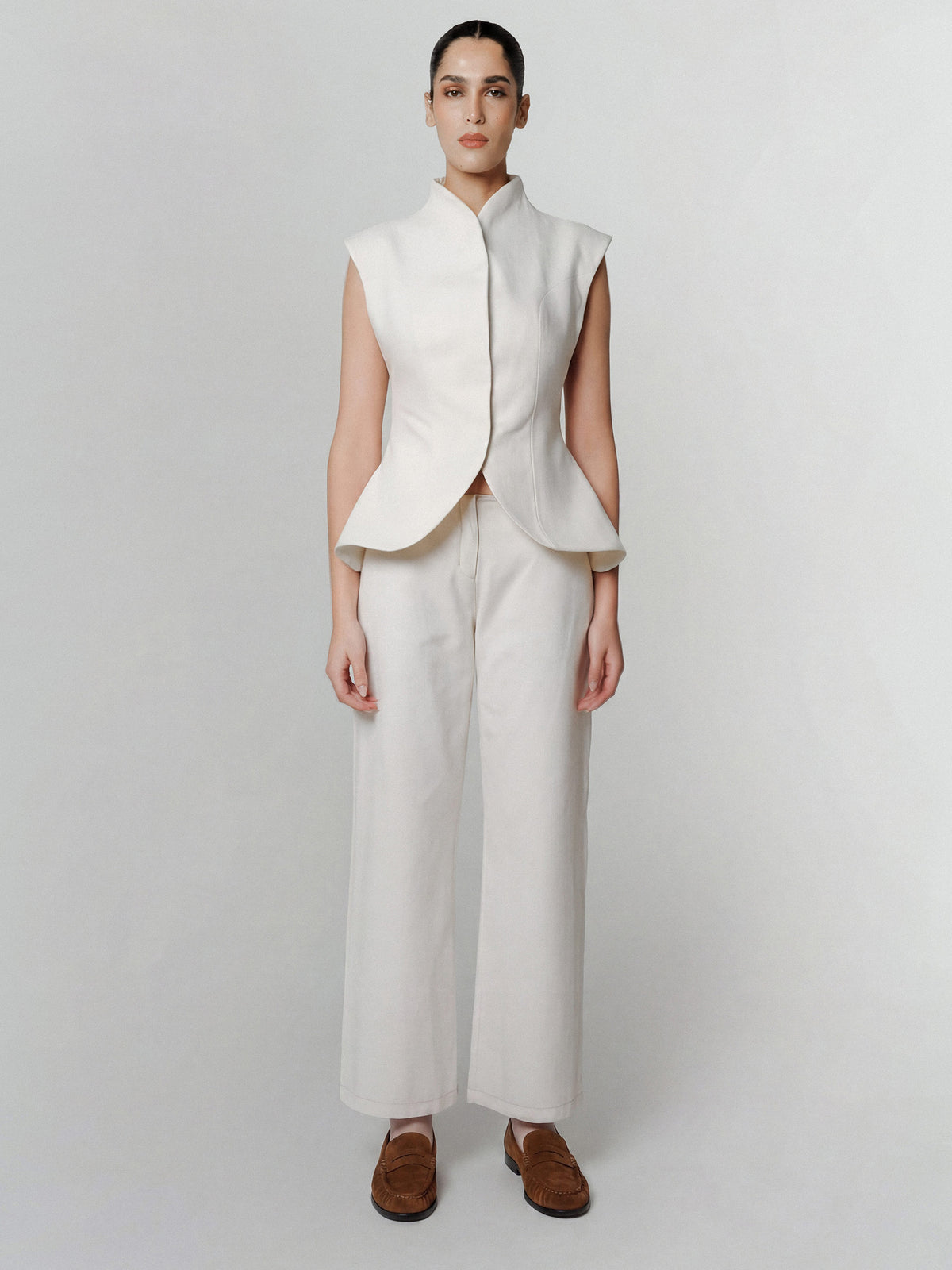 LUME WHITE DENIM PANTS