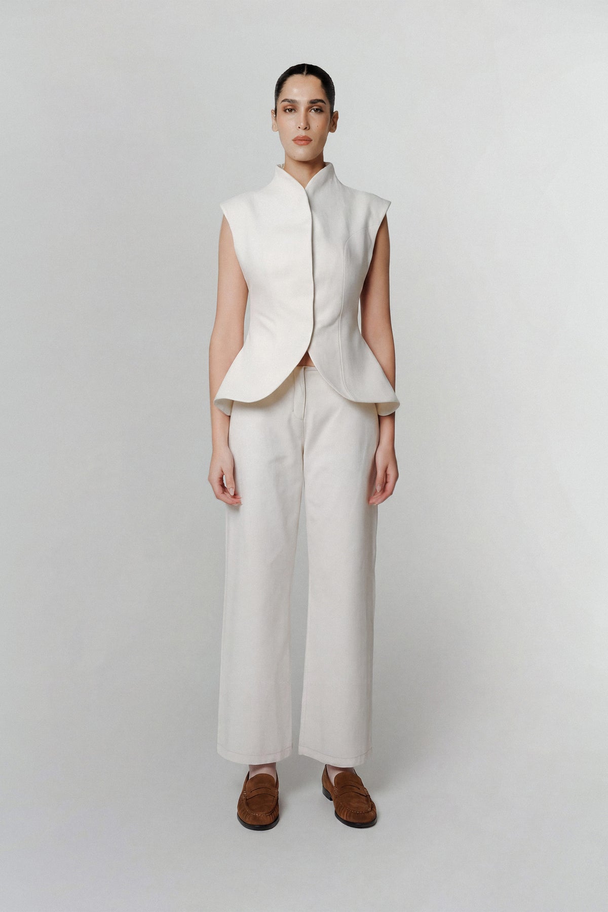 LUME WHITE DENIM PANTS