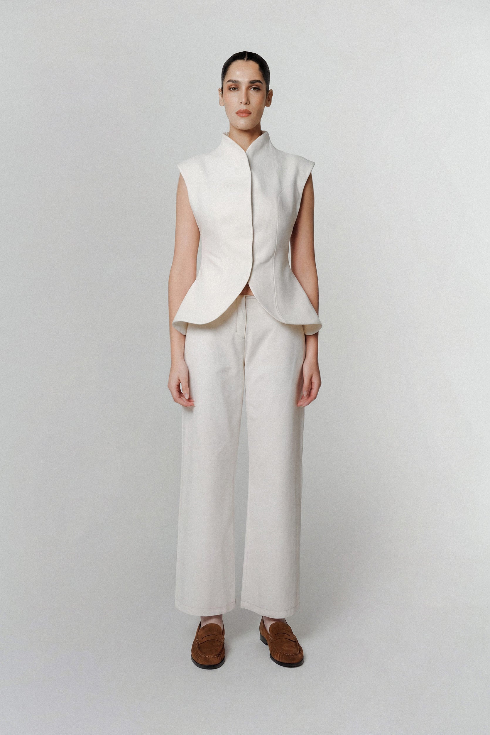 LUME WHITE DENIM PANTS