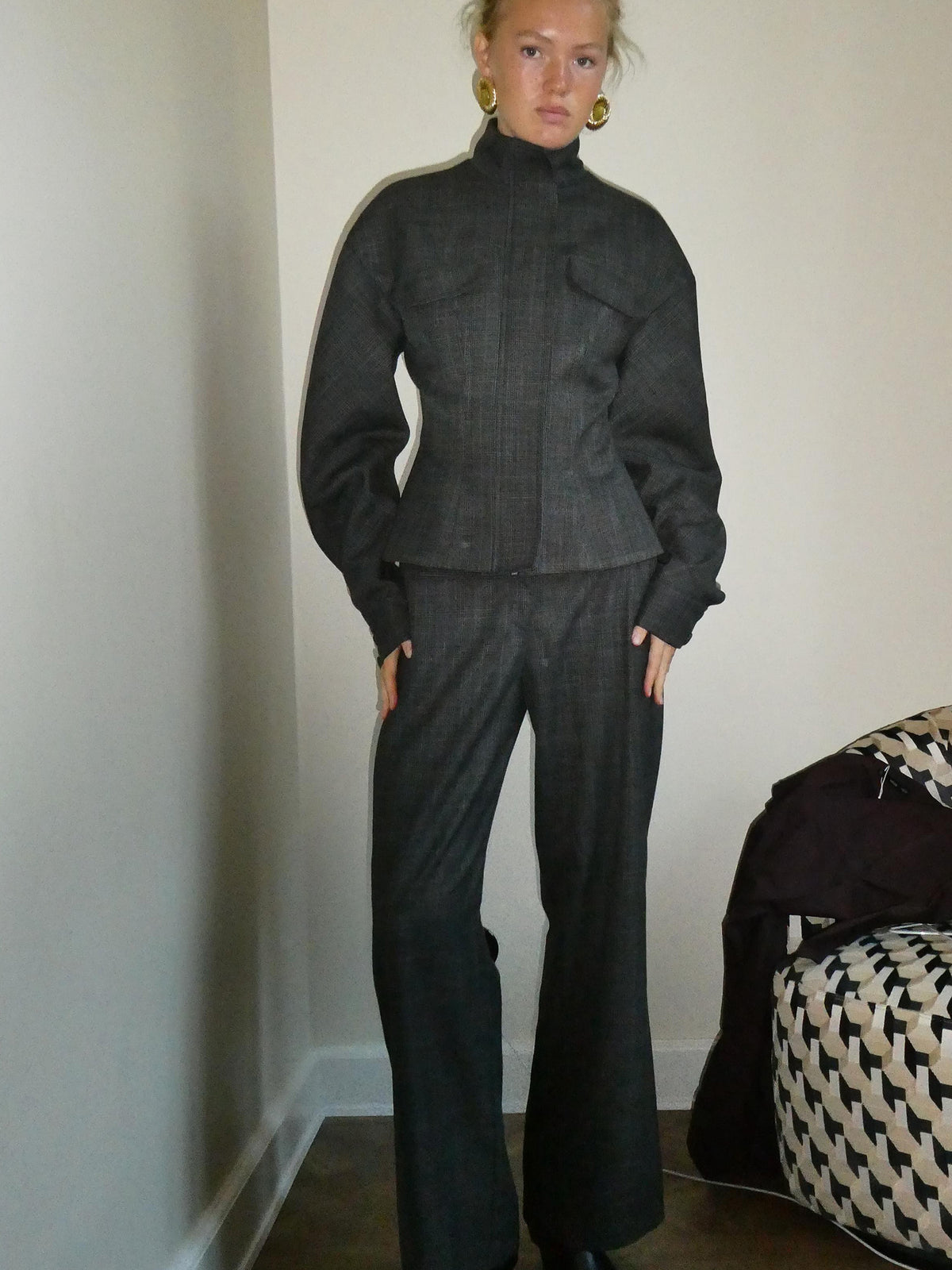Rotate Grey Fitted Jacket