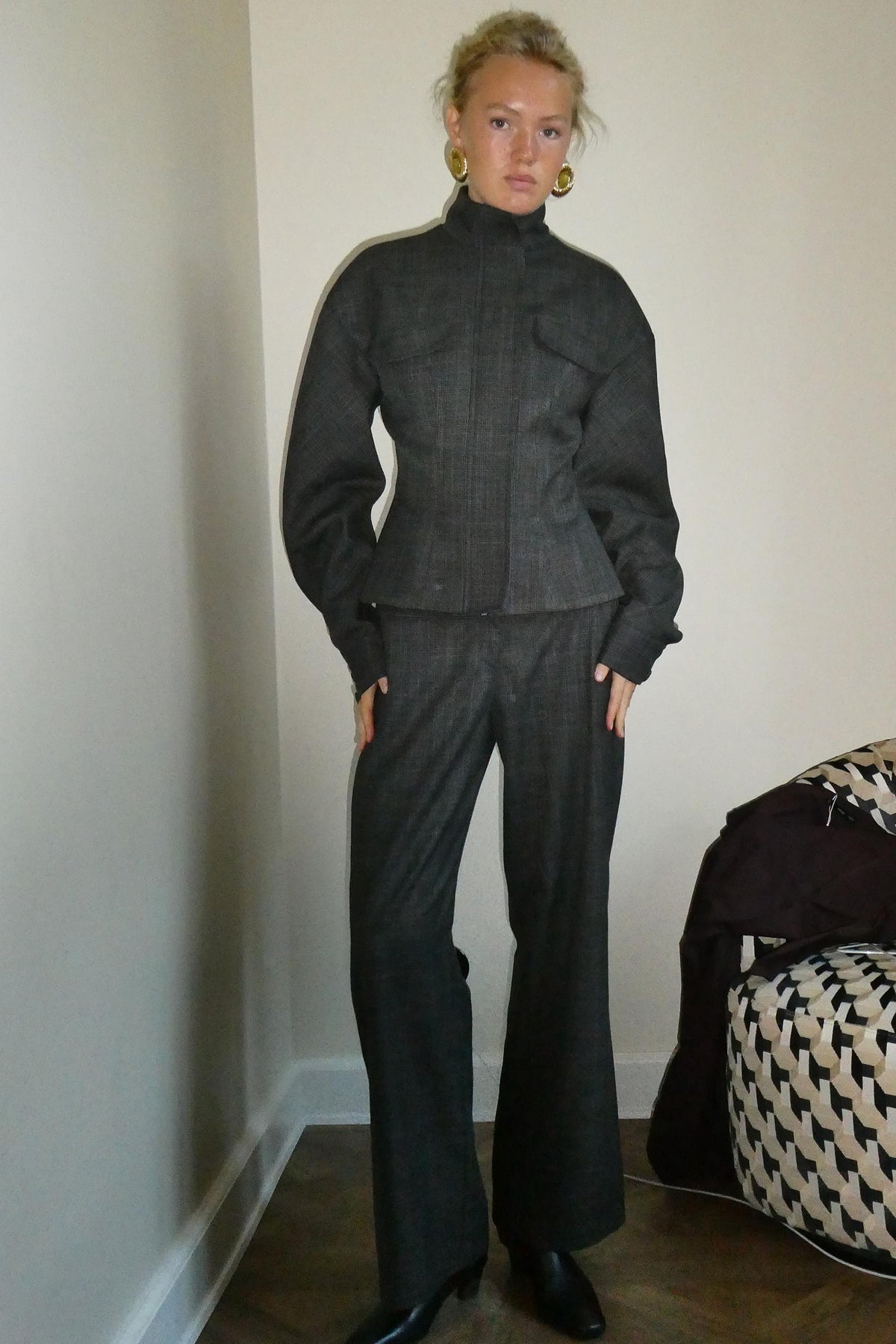 Rotate Grey Fitted Jacket