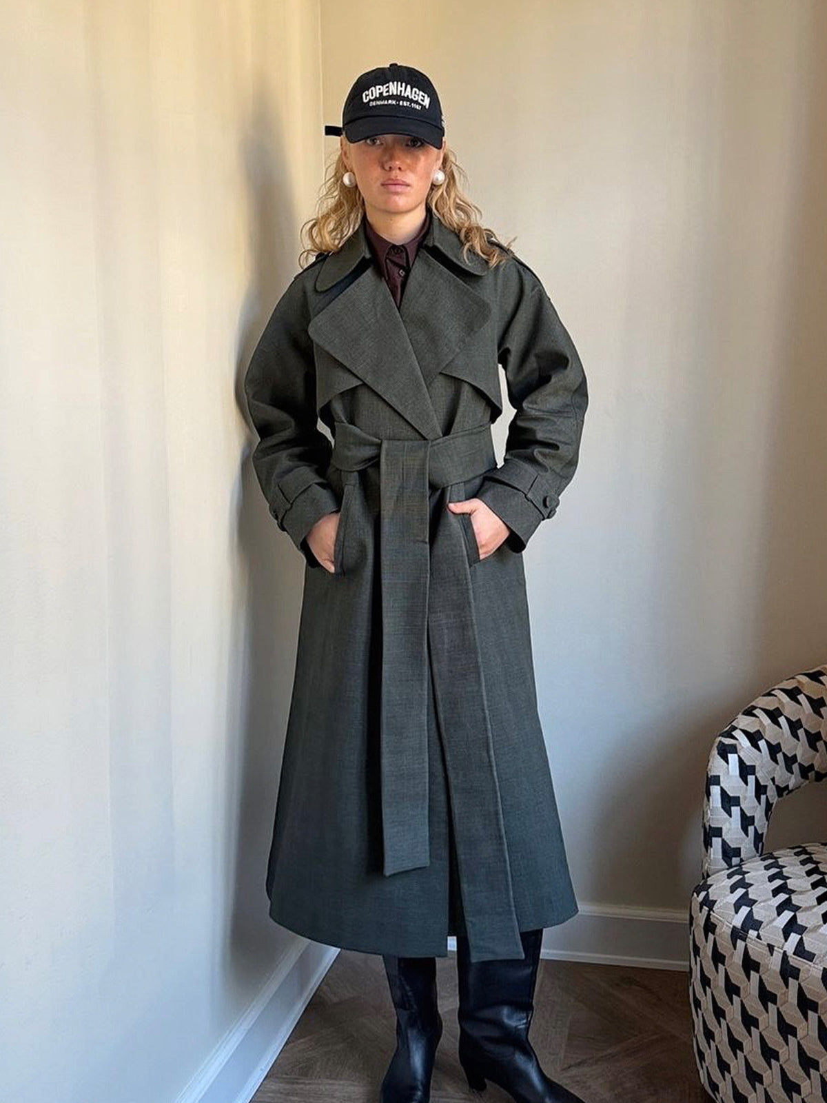 Forest Green Trench Coat