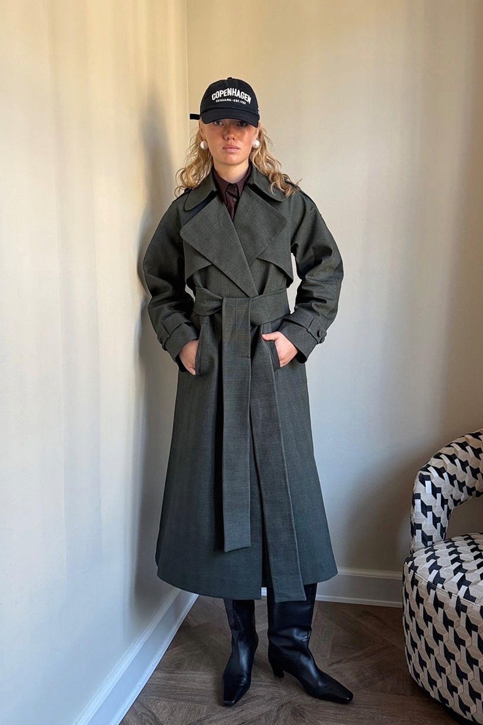 Forest Green Trench Coat – Farah Seif