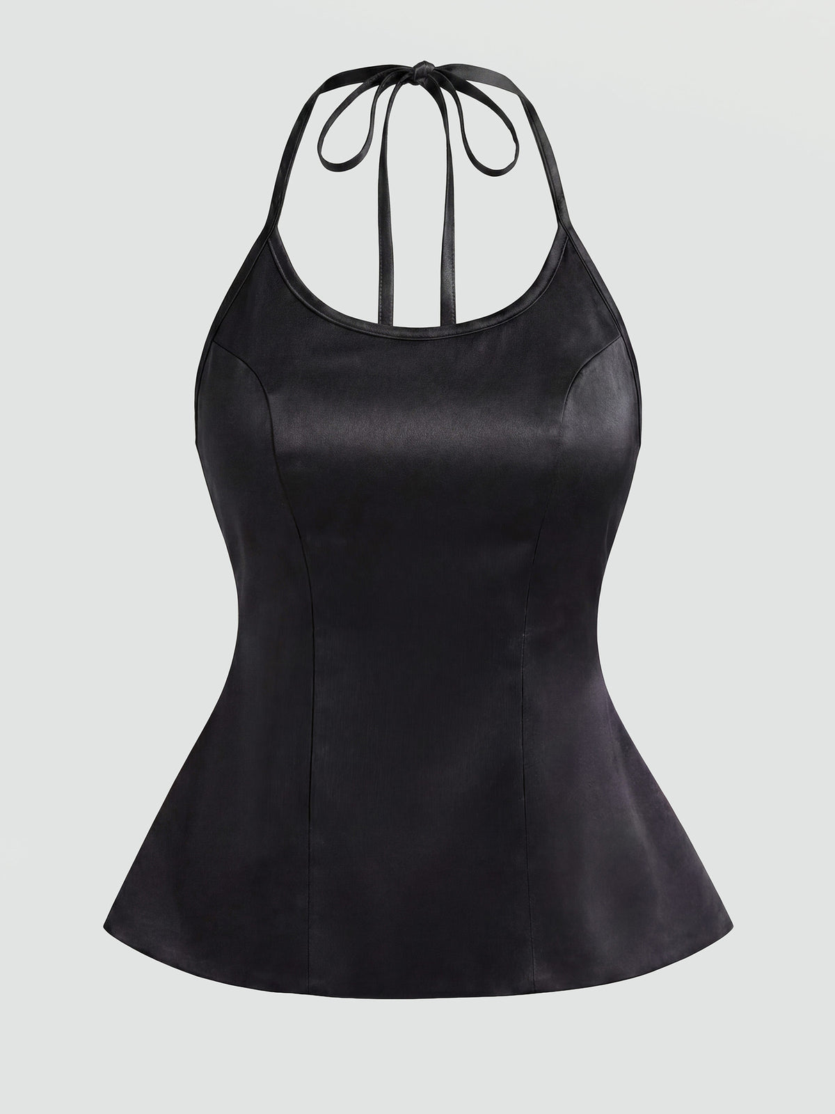 VANTA SATIN HALTER TOP