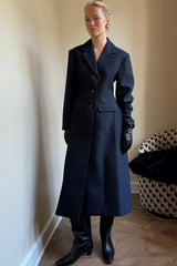 Structa Black Wool Coat