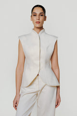 LUME WHITE DENIM VEST